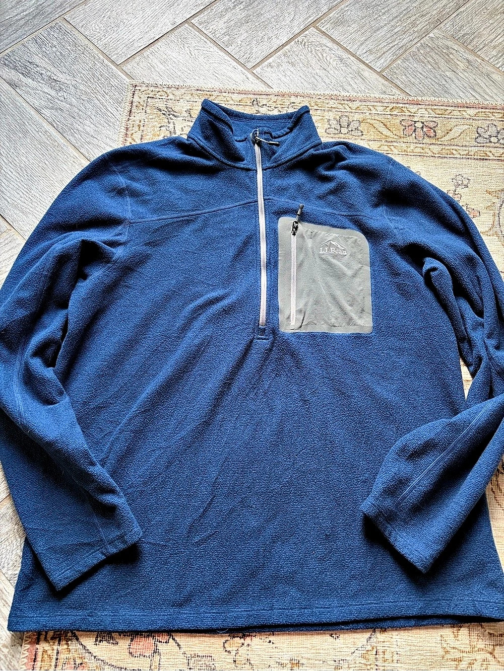 L.L.Bean Ridge Fleece 1/4 zip Size Large